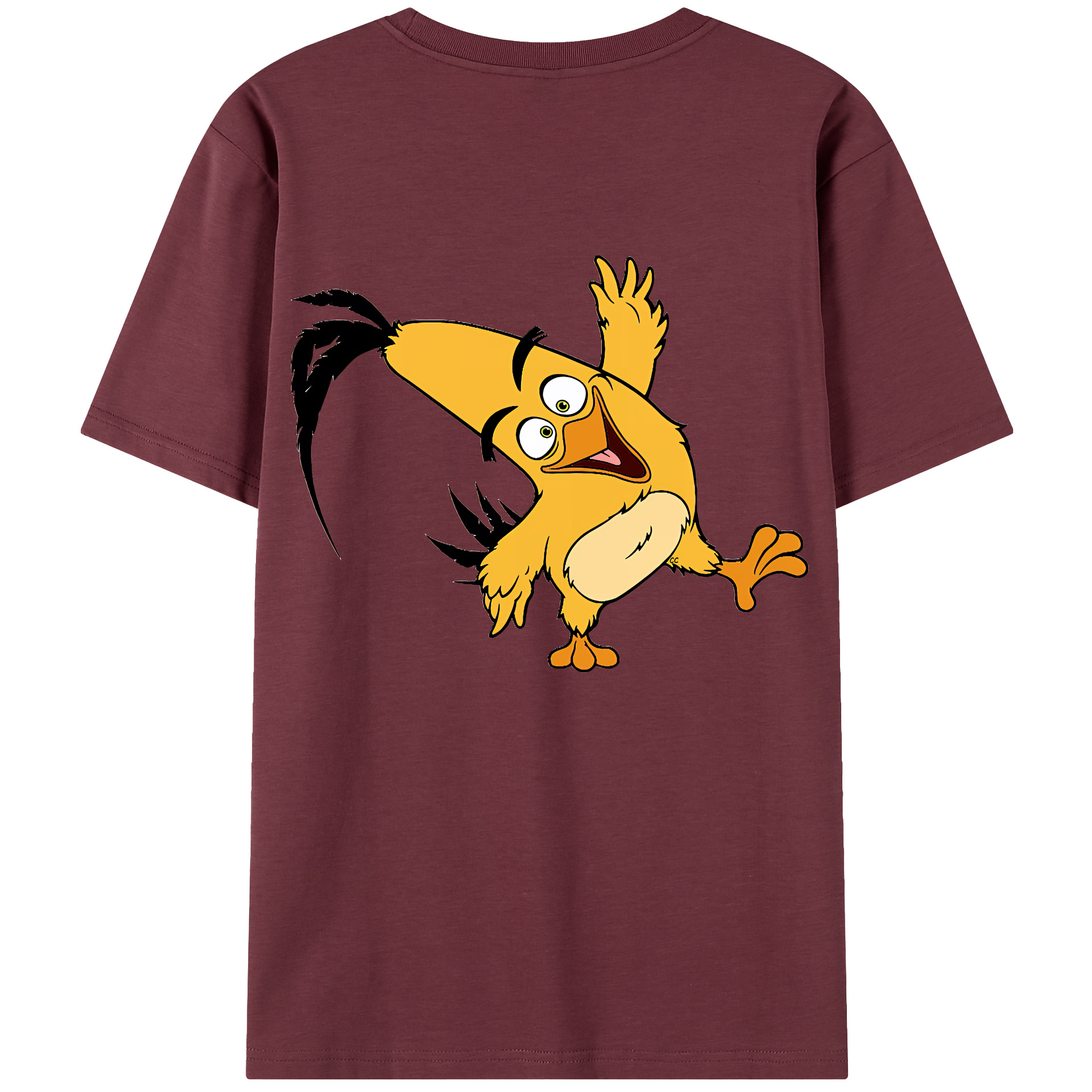 （画像用） Angry Birds アングリーバード 綿100％半袖Tシャツ（背面プリント）